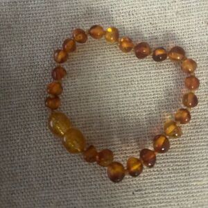 Amber Teething Bracelet for babies and toddlers